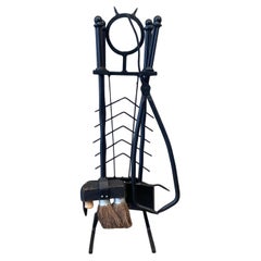 Metal Fireplace Tools and Chimney Pots