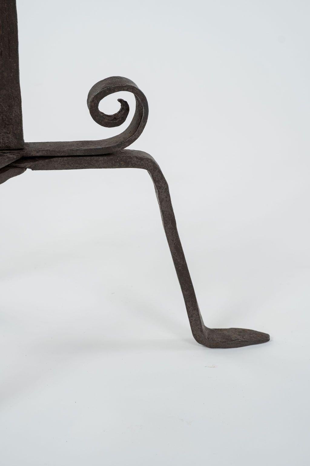 Cast Forged Iron Floor Lamp For Sale