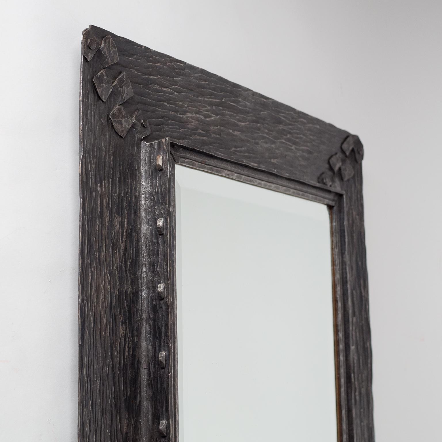 Forged Iron Mirror, 1940s 1