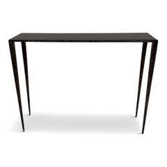 Consola de metal forjado al estilo de Jean-Michel Frank