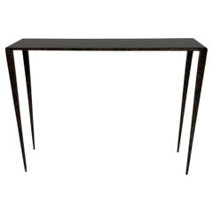 Consola de metal forjado al estilo de Jean-Michel Frank