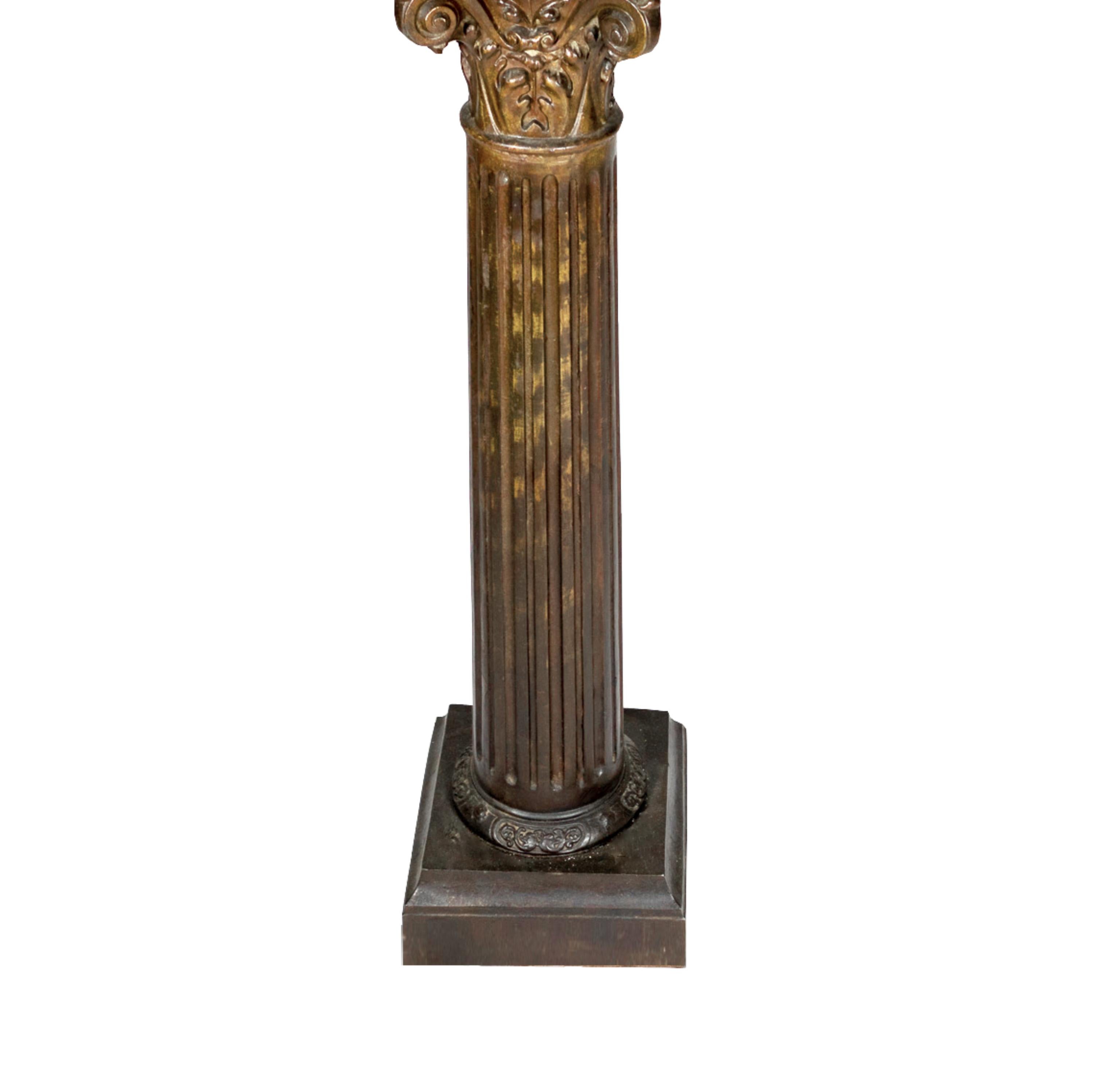 French Forged Metal Napoleon III Column, 19th Century For Sale