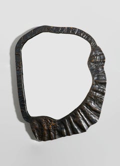 Forged Mirror in Brass, Viya by Vikram Goyal