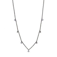 Forged Moonstone Silver Necklace