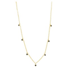Forged Natural Diamond Gold 18k Necklace