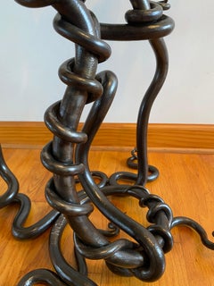 Forged Steel Plant Table by Curtis Norton