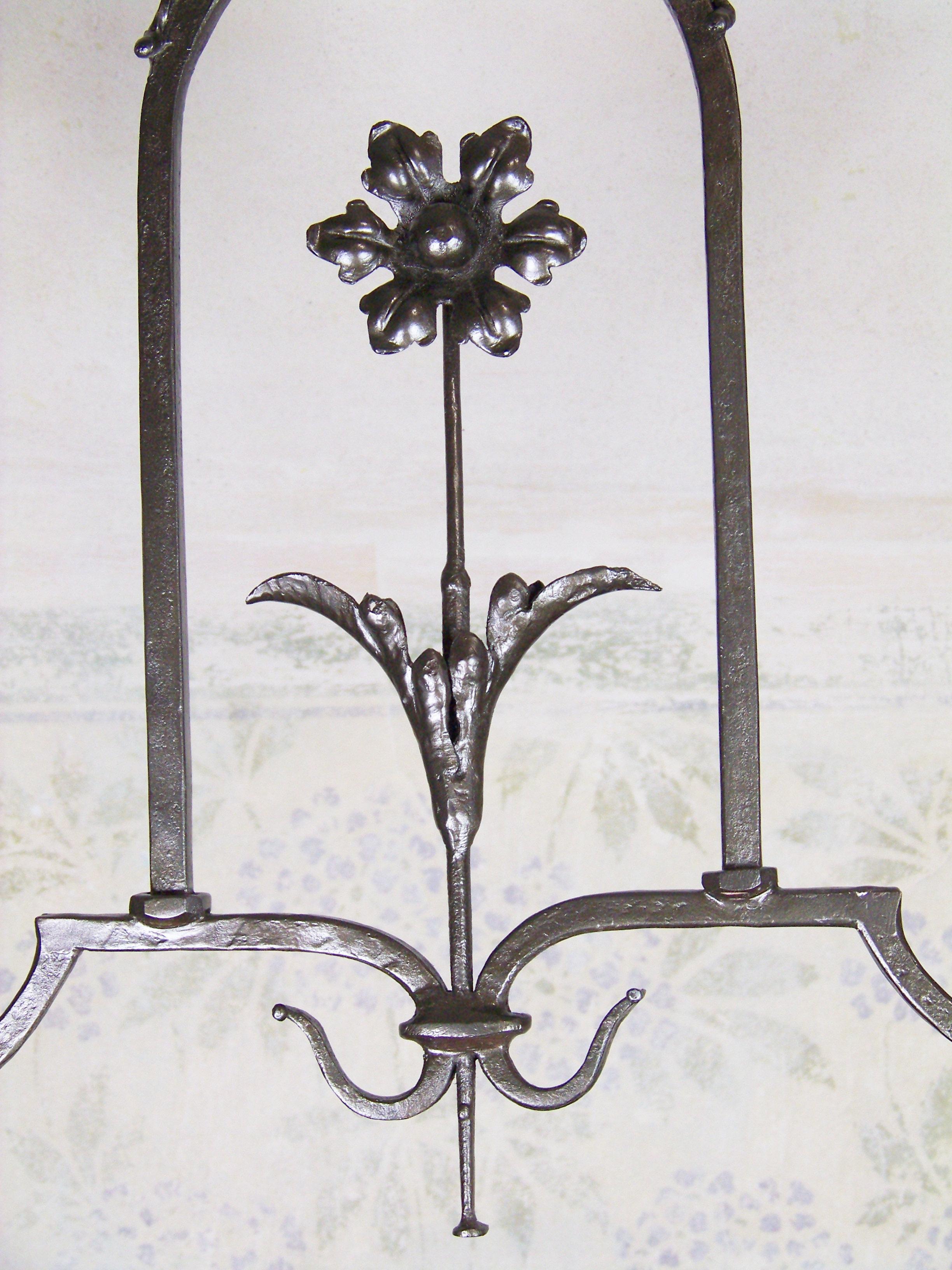 Austrian Forged Two-Armed Chandelier For Sale