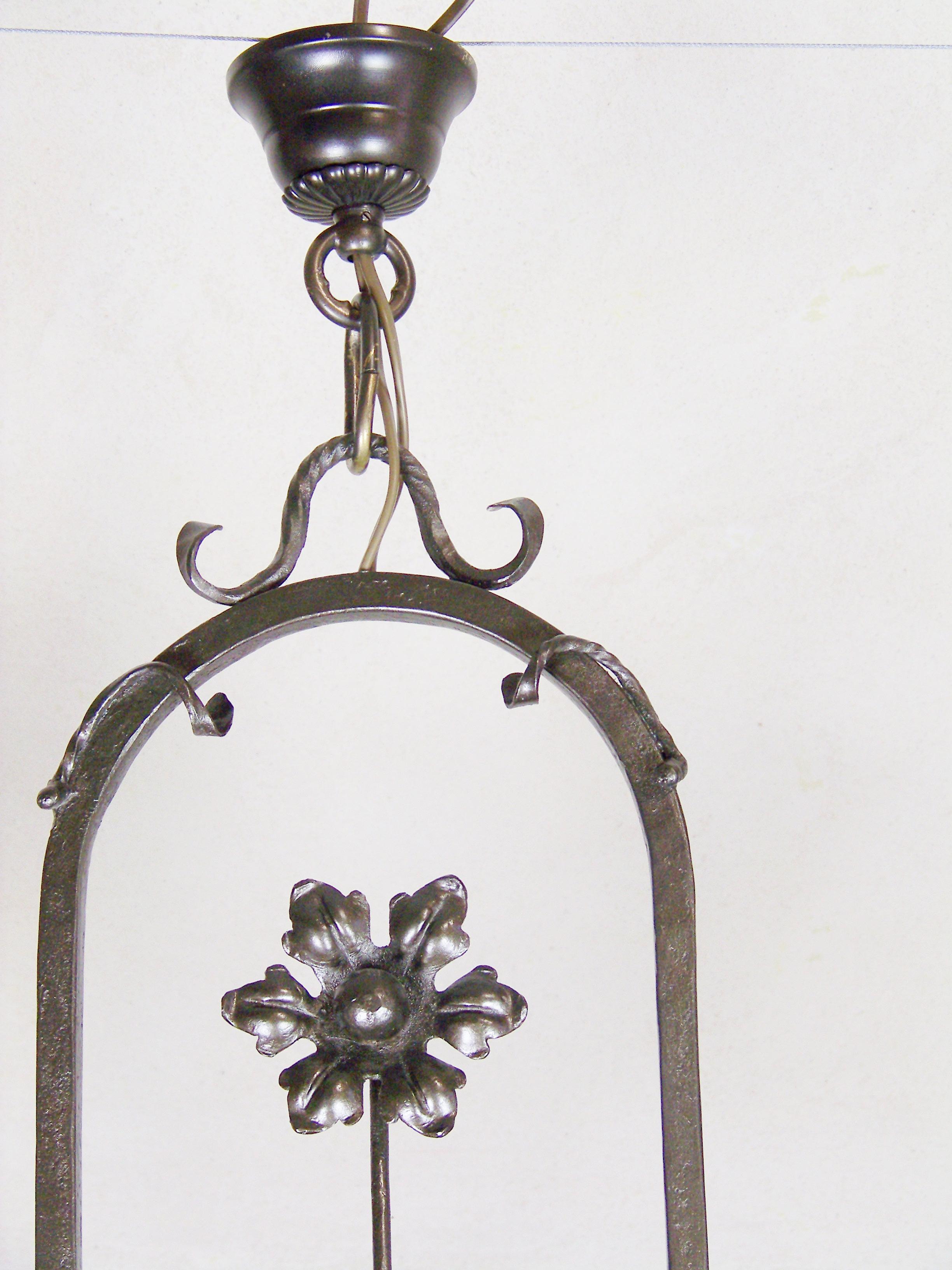 Forged Two-Armed Chandelier In Good Condition For Sale In Praha, CZ
