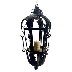 Forget and Clear Glass Pendant Lobby Lamp with light bulb or with candle