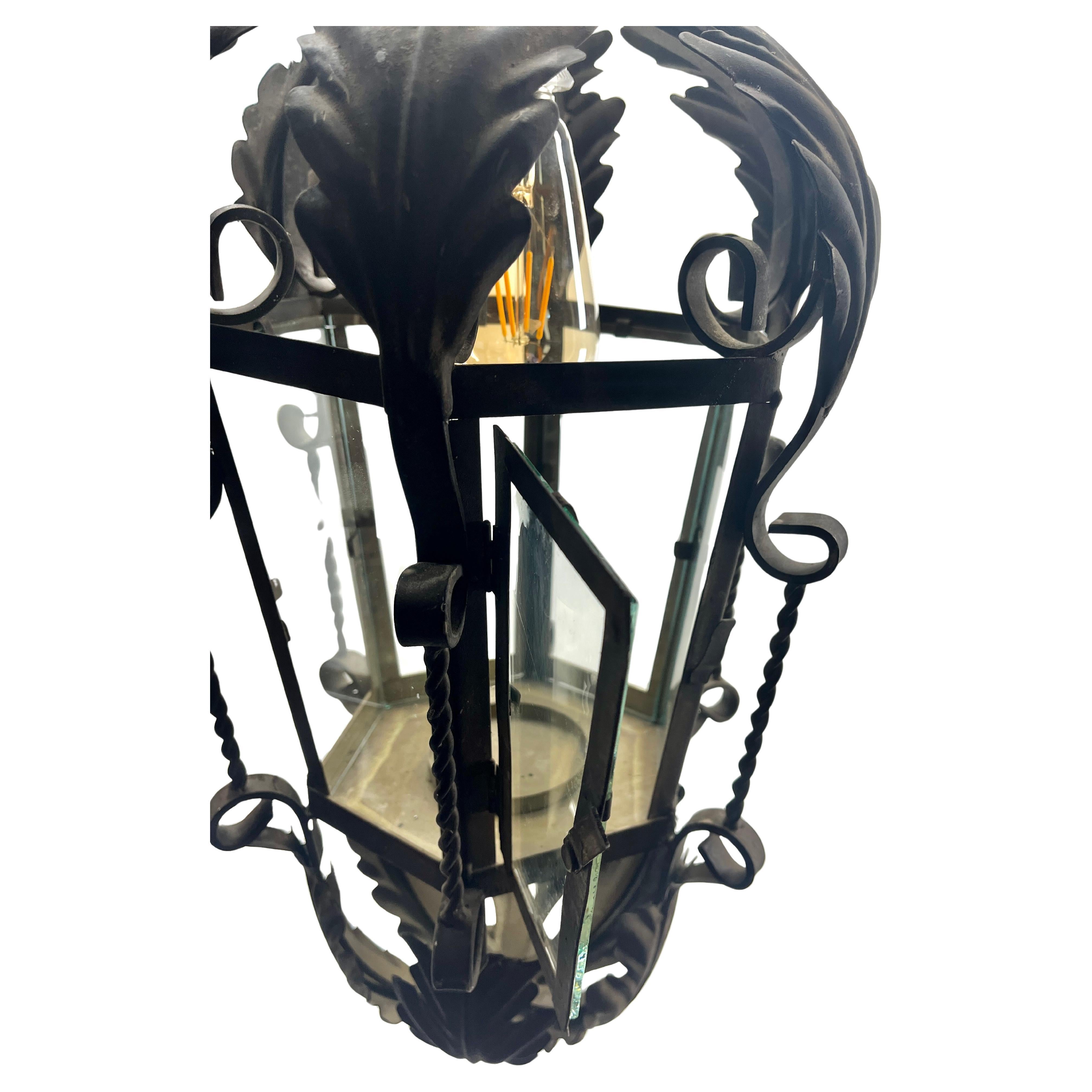 Lampada a sospensione in vetro trasparente con lampadina o con candela In condizioni buone in vendita a Verviers, BE