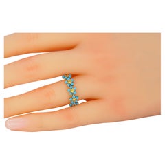 Forget me knot flower 14k gold ring. 