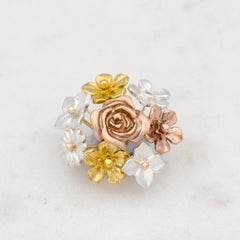 Forget Me Not Earrings/ 9ct Rose Gold