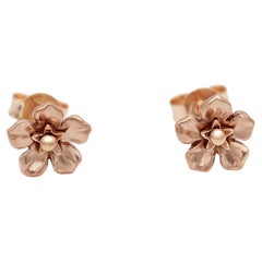 Forget Me Not Earrings/ 9ct Rose Gold