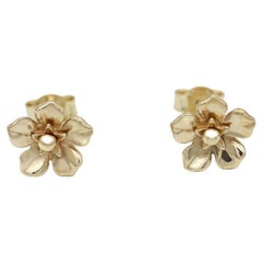 Forget Me Not Earrings/ 9CT Yellow Gold