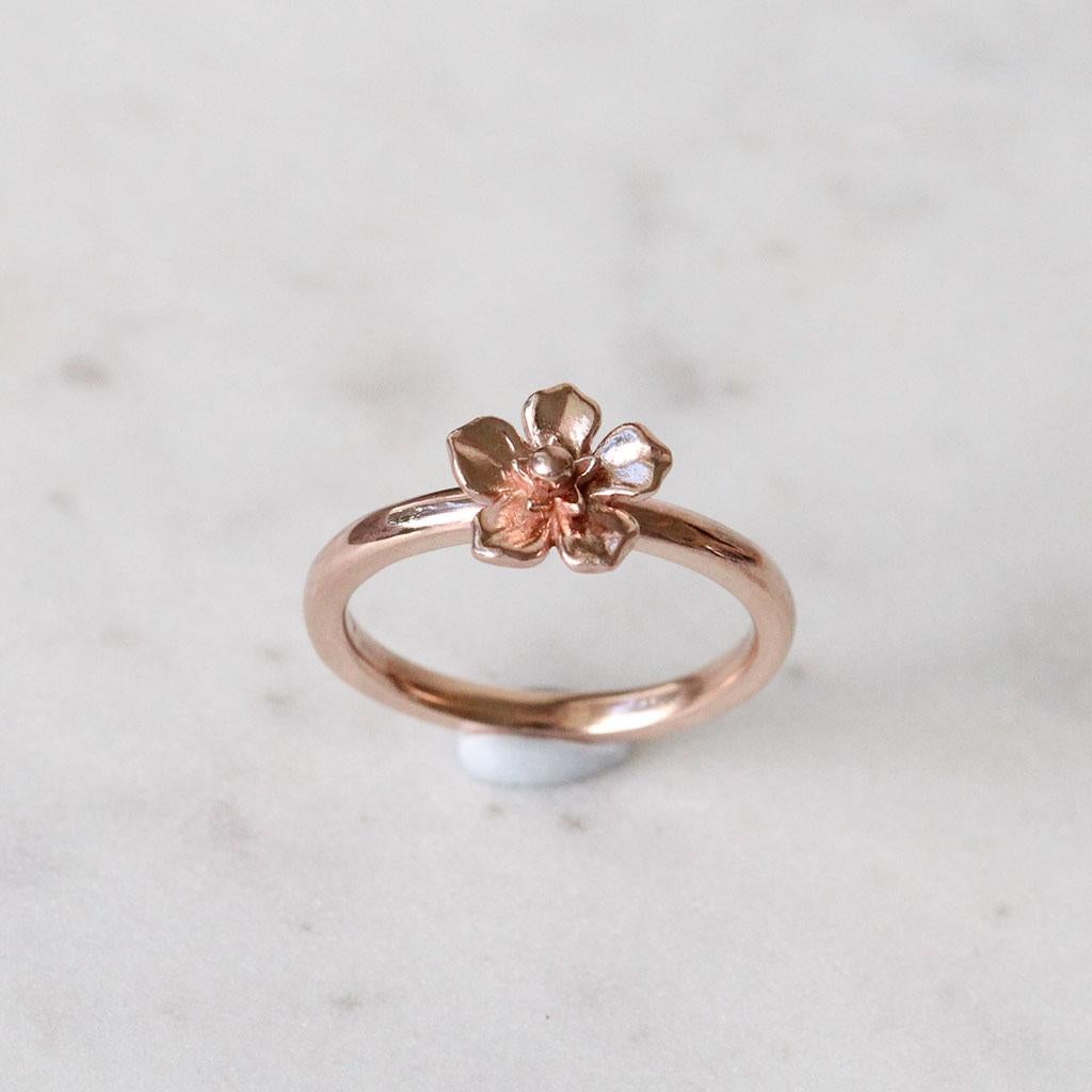For Sale:  Forget Me Not Ring/ 9CT Rose Gold 6