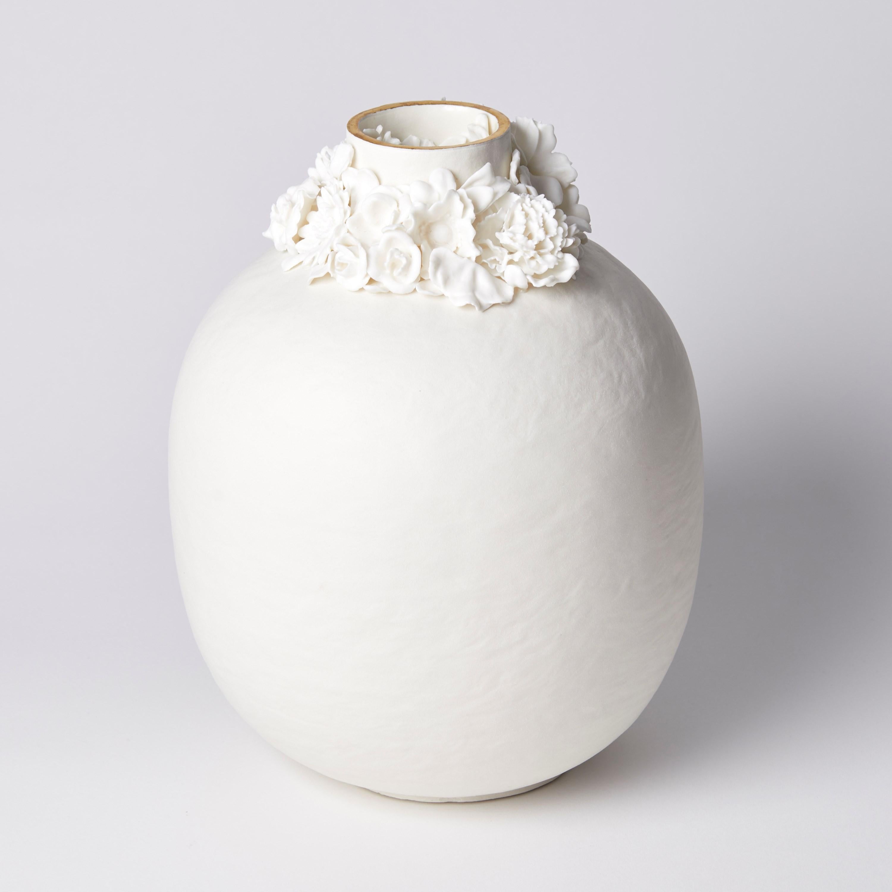 'Forget Me Not VII' is a unique porcelain sculptural vessel by the British artist, Amy Hughes.

Originally from West Yorkshire, Amy Hughes lives and works in London. She shares a studio with 10 of her former students from the Royal College of Art,