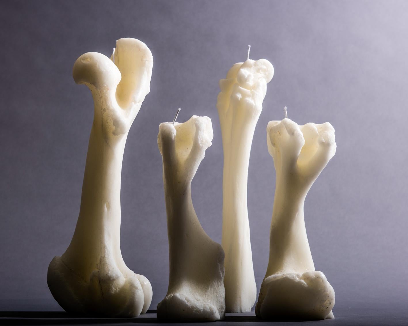 fork handle candle holders