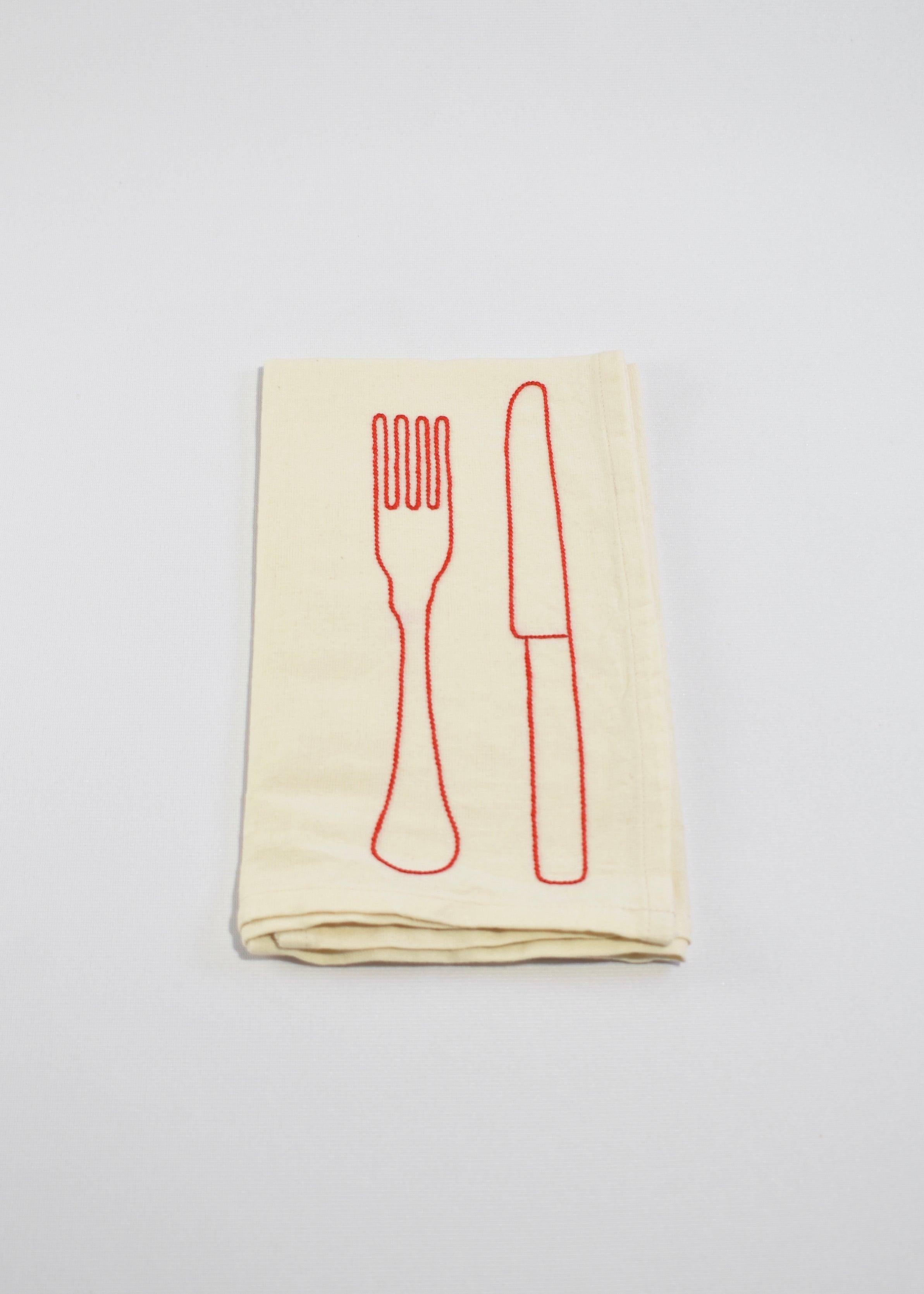 French Fork & Knife Napkin Set