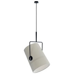 Fork Large Suspension in Anthracite with Ivory Diffuser by Diesel Living