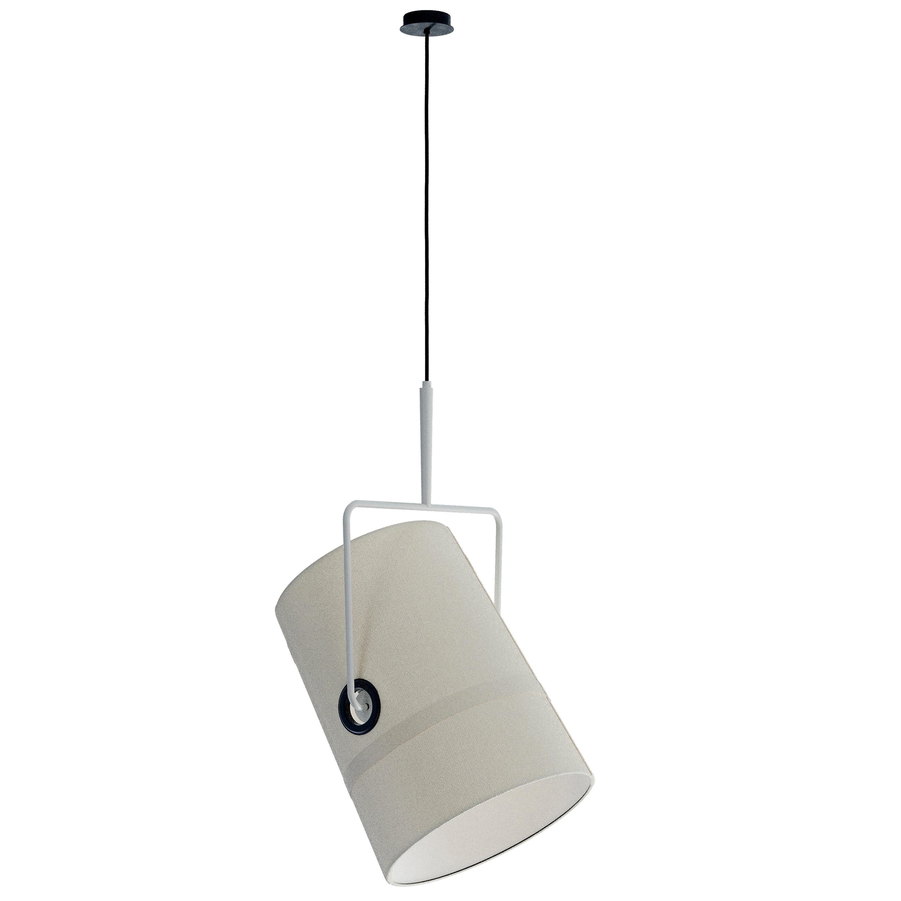Grande lampe à suspension fourchette en ivoire avec diffuseur en ivoire par Diesel Living