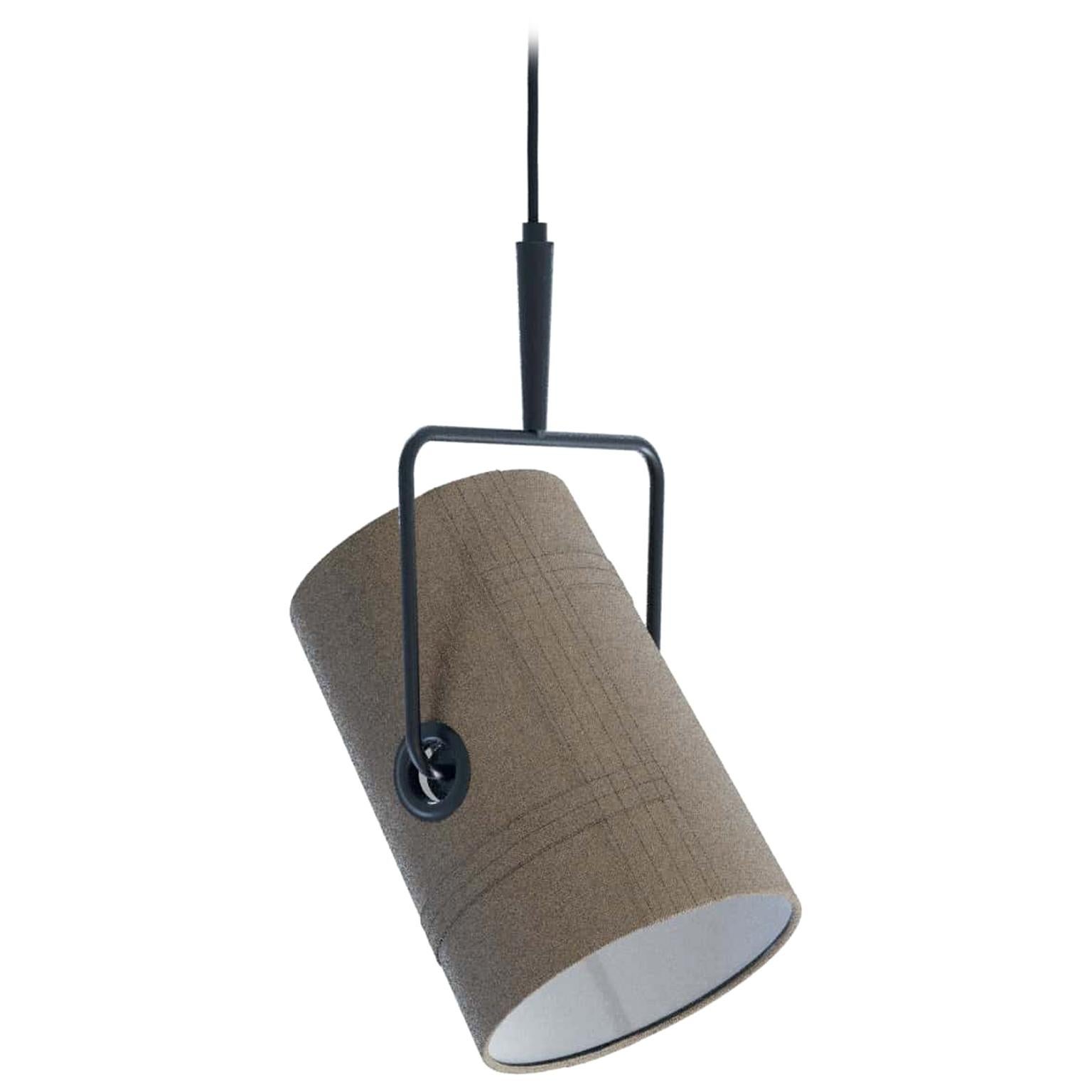 Petite fourchette à suspension en grappe en anthracite avec diffuseur gris par Diesel Living