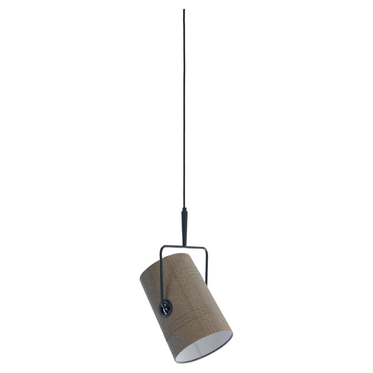 Lampada a sospensione FORK Small in grigio antracite di Diesel Living con Lodes