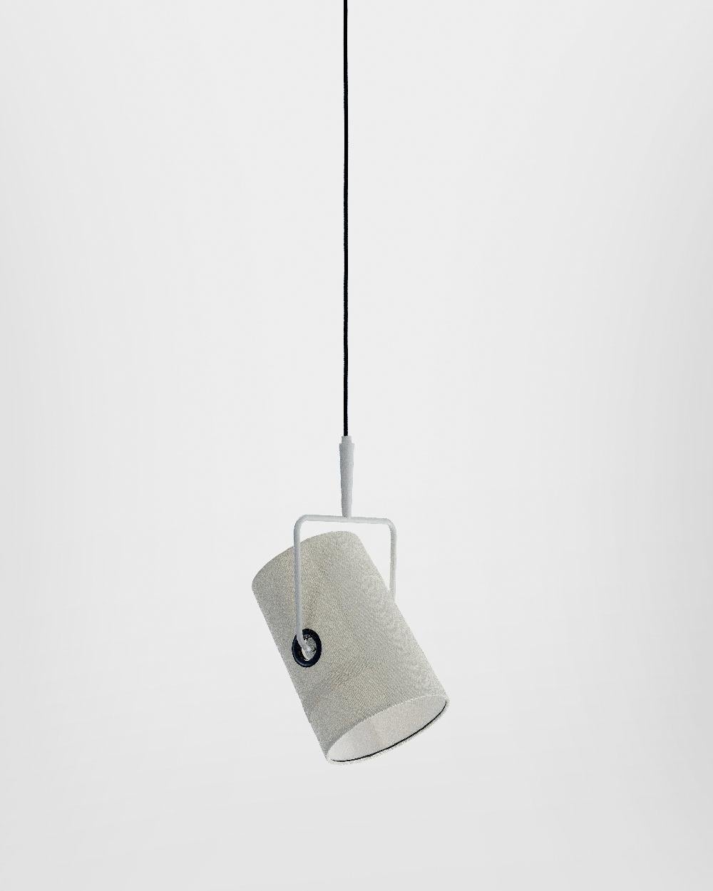 XXI secolo e contemporaneo Lampada a sospensione FORK Small in grigio avorio di Diesel Living con Lodes in vendita