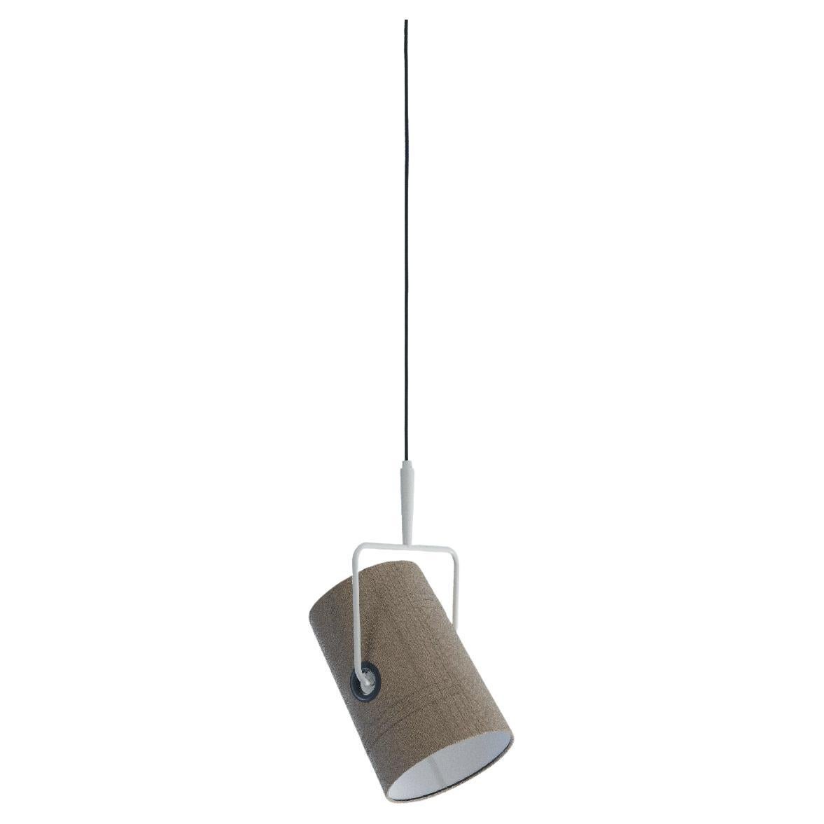 Petite lampe à suspension FORK en ivoire-gris par Diesel Living with Lodes