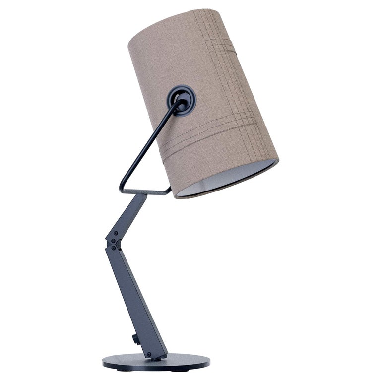 Fork Table Lamp in Anthracite with Gray Diffuser by Diesel Living 