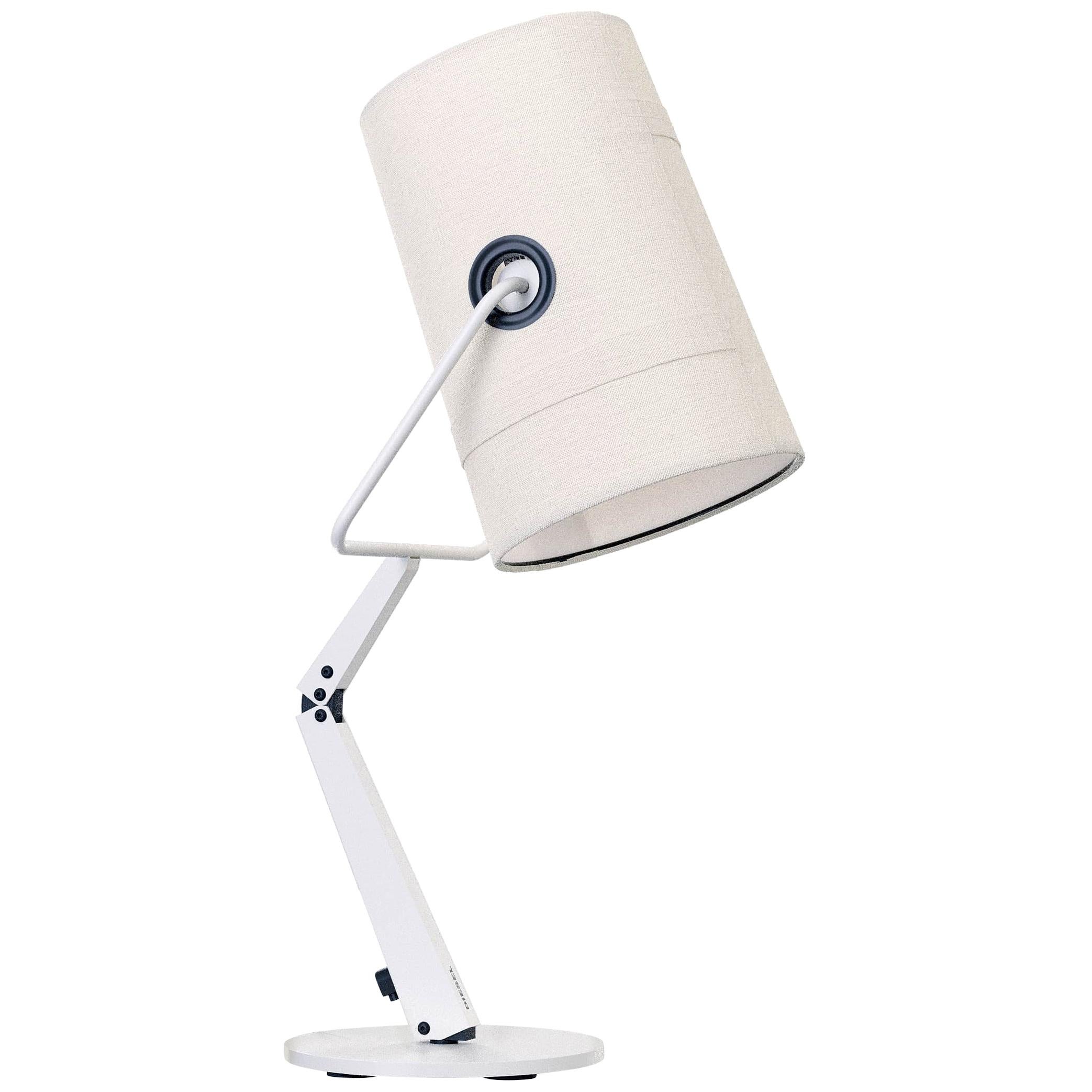 Lampe de bureau à fourchette ivoire avec diffuseur ivoire par Diesel Living