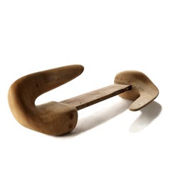 Forkala Cedar Bench, Designed by Karim Rashid, Made in Italy