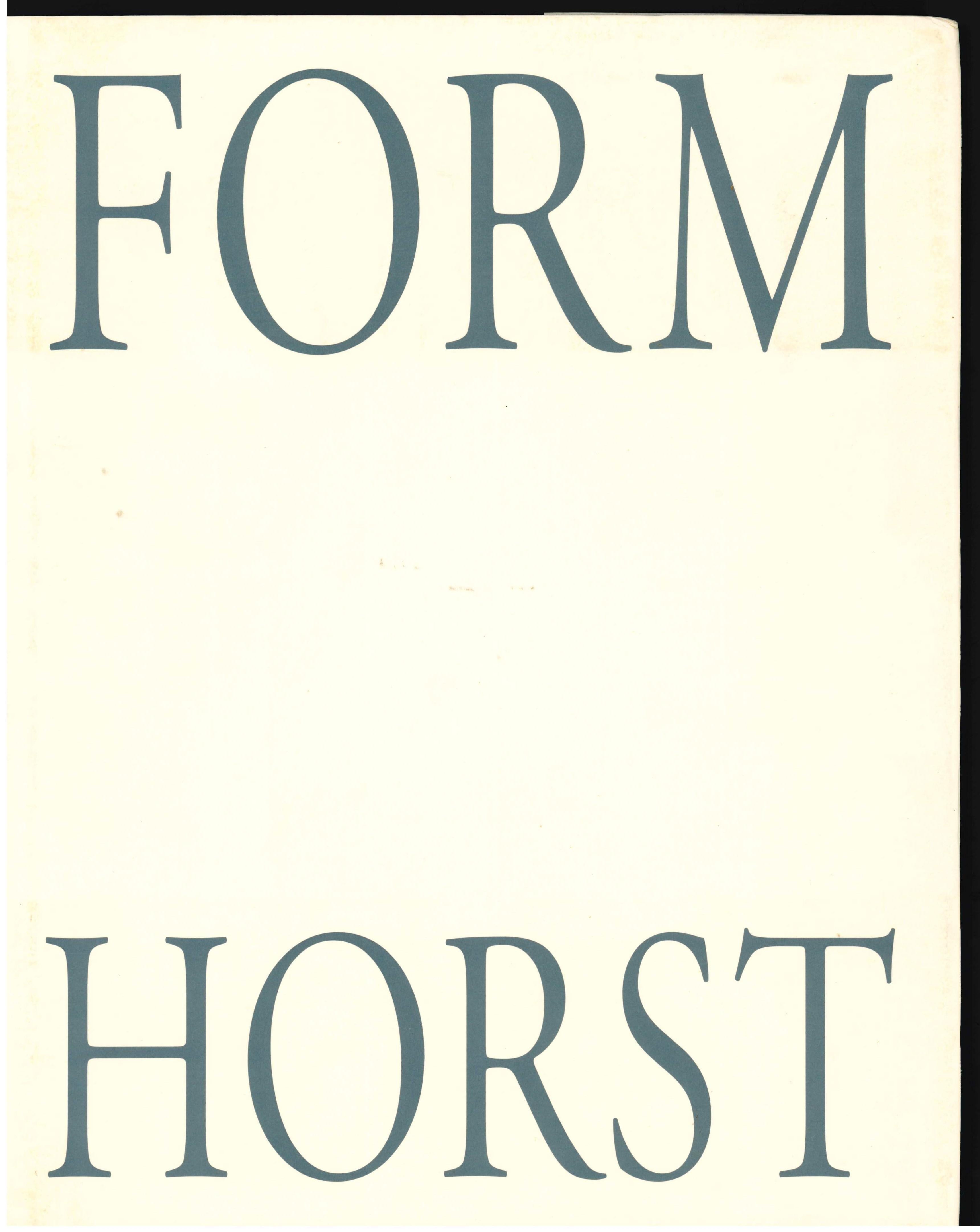 Forme de Horst (livre)  en vente 4