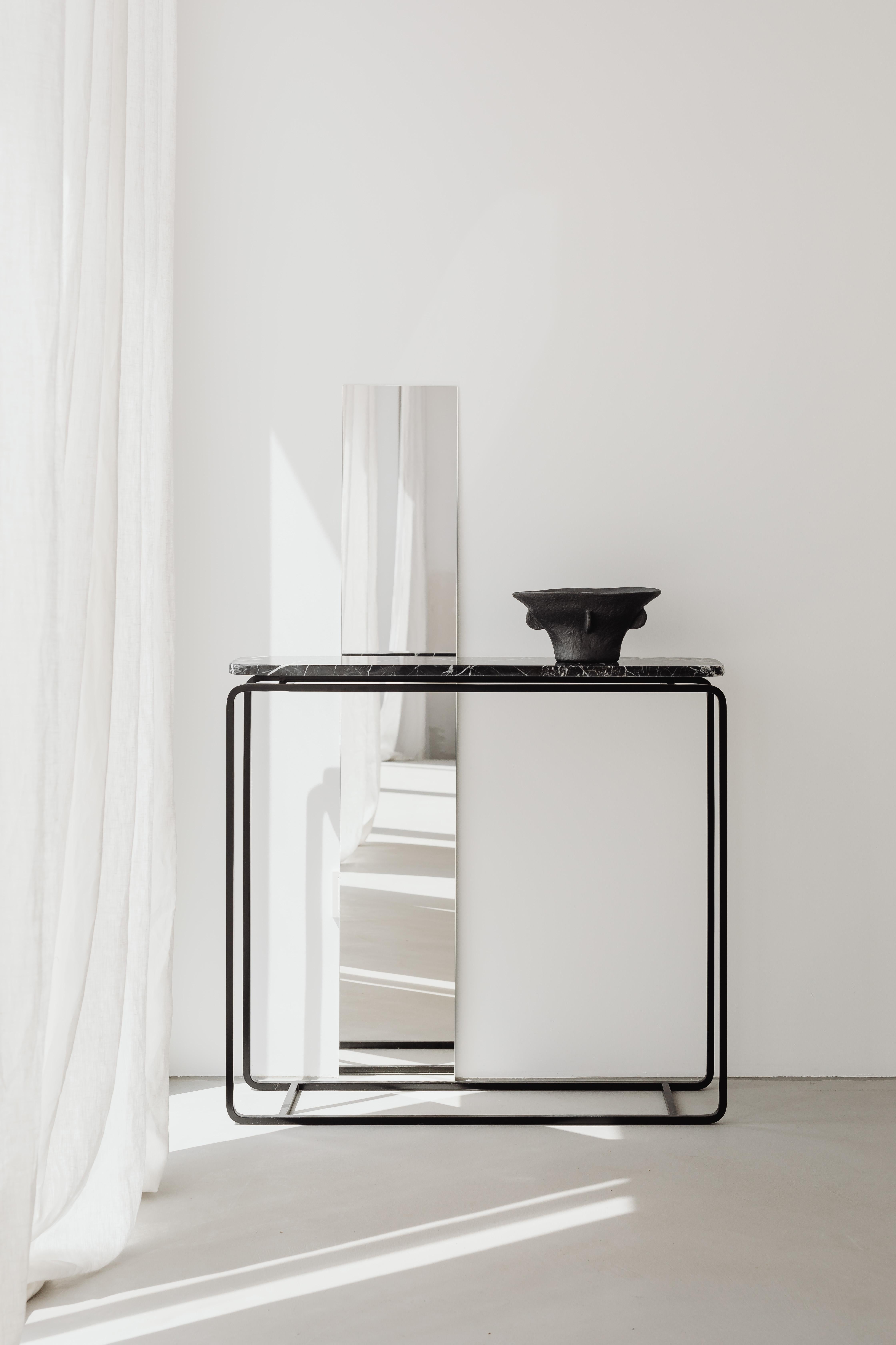 Contemporary Form-C S Black Console Table by Un’common For Sale