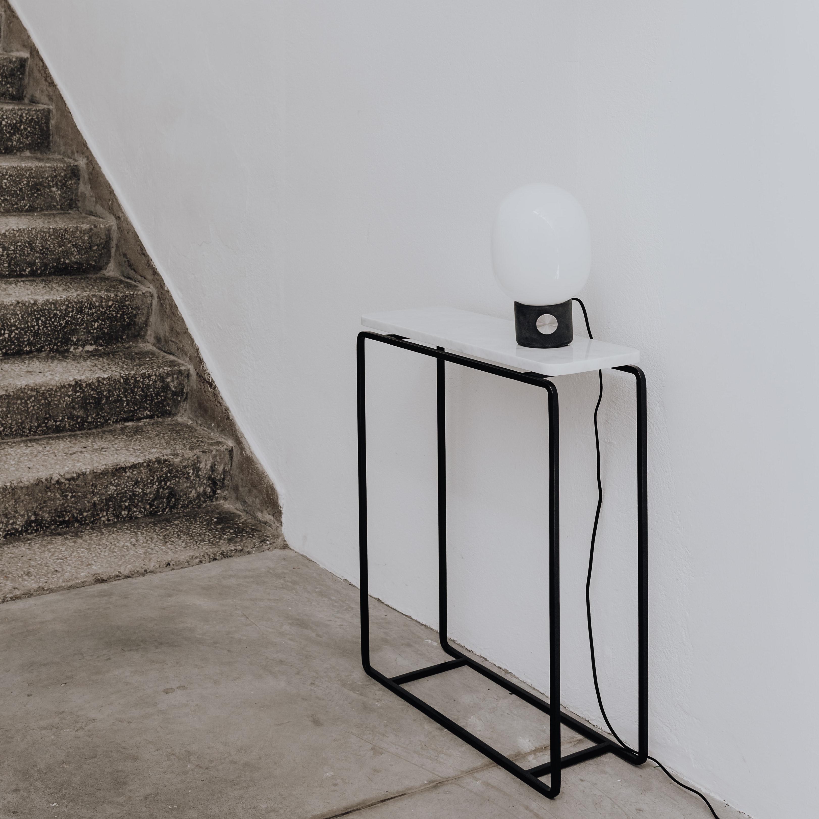 Post-Modern Form-C S White Console Table by Un’common For Sale
