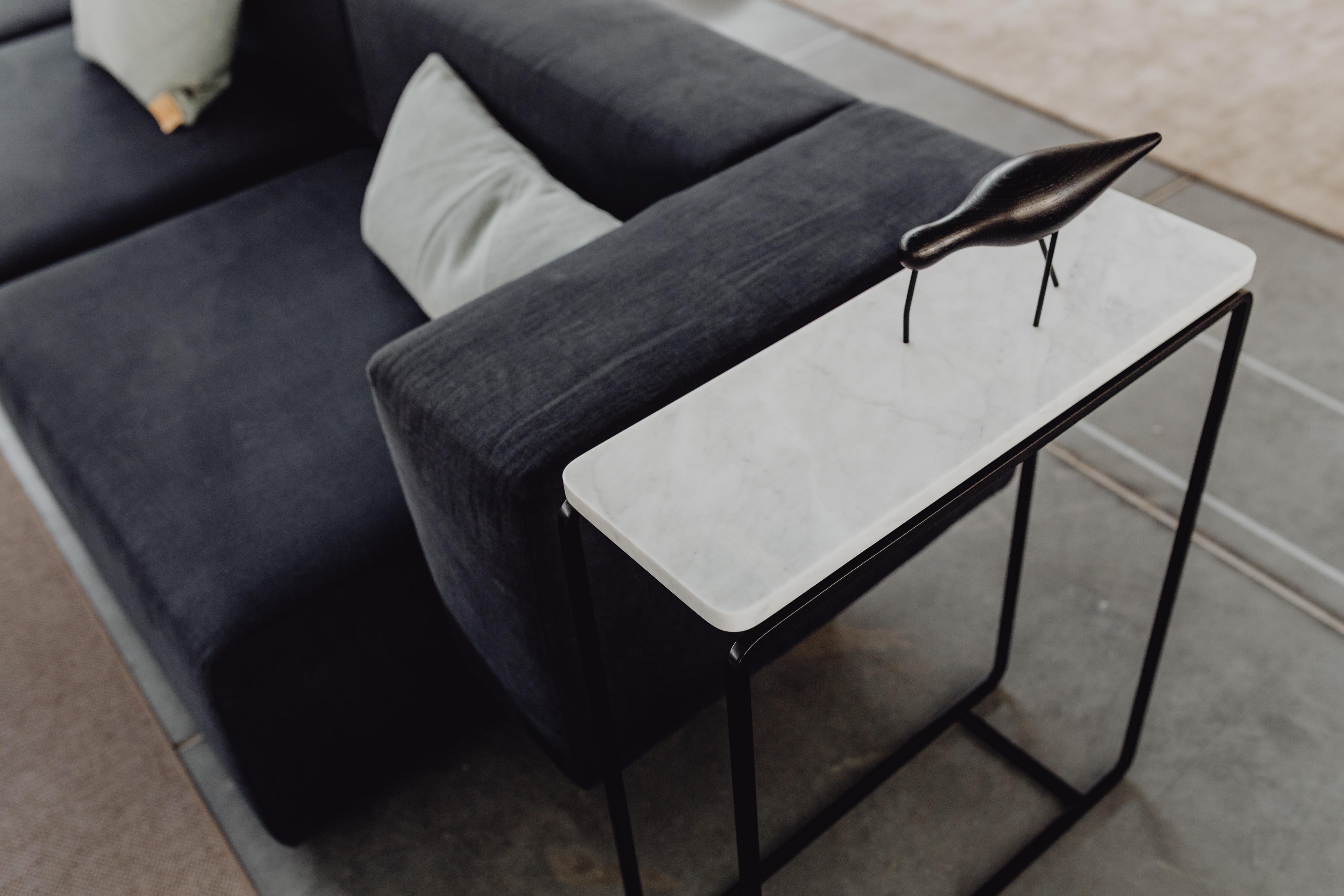 Steel Form-C S White Console Table by Un’common For Sale