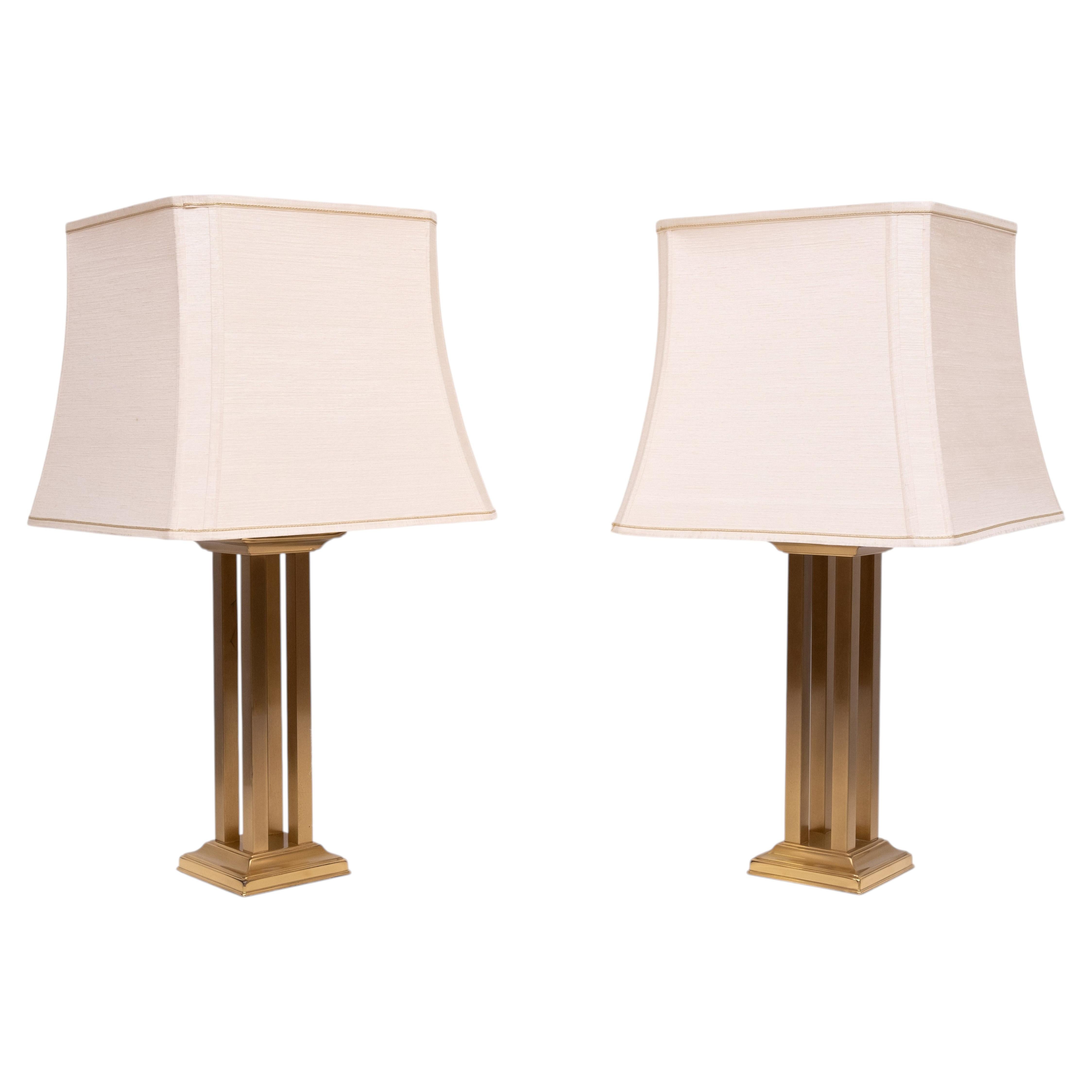 Form Leuchten Hollywood Brass Table lamps 1970s Germany