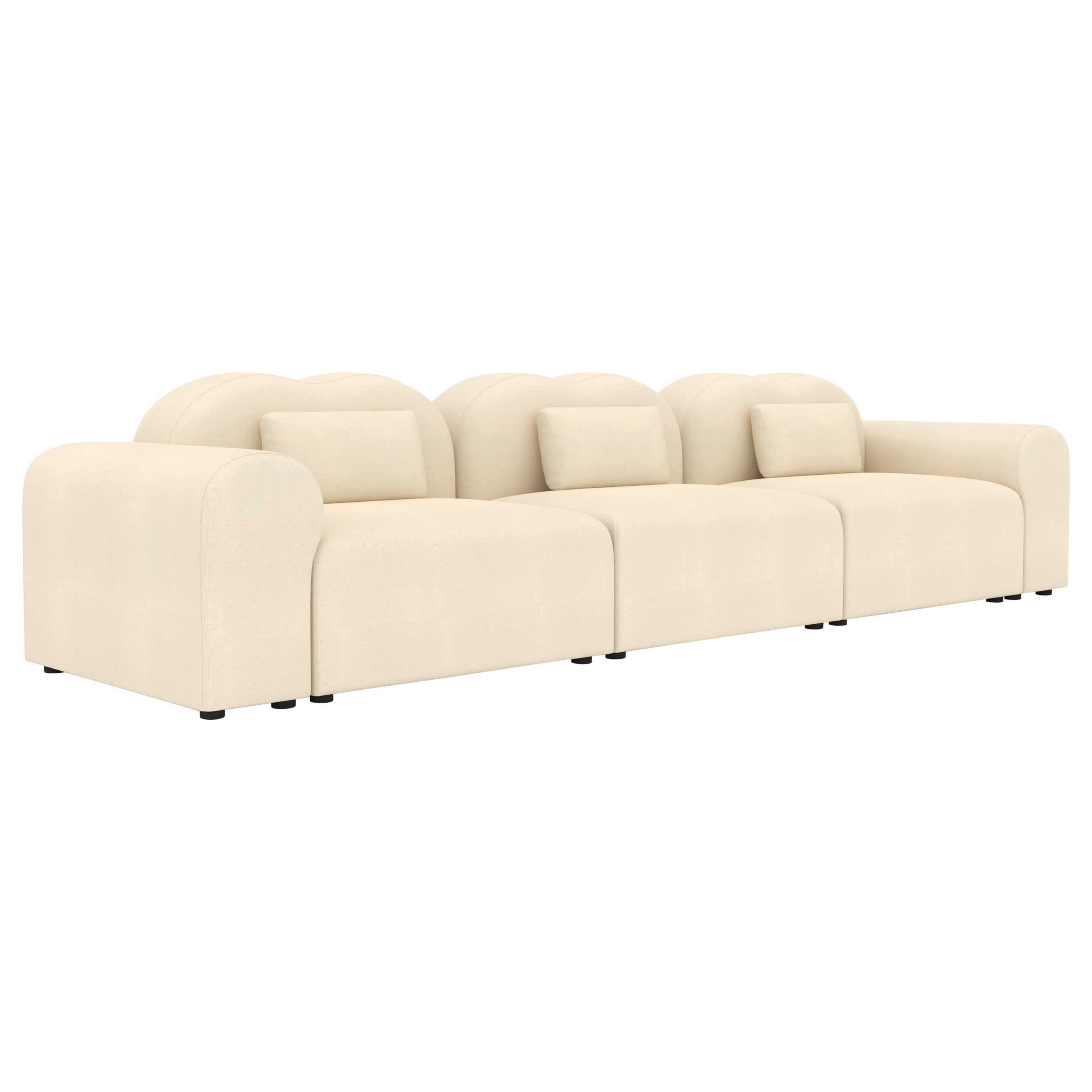 Form Modular Sofa by Formiing, Hallingdal Ivory, Pet-friendly, Customizable For Sale