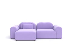 Form Modular Sofa by Formiing, Harald Cotton Velour, Lavender Purple