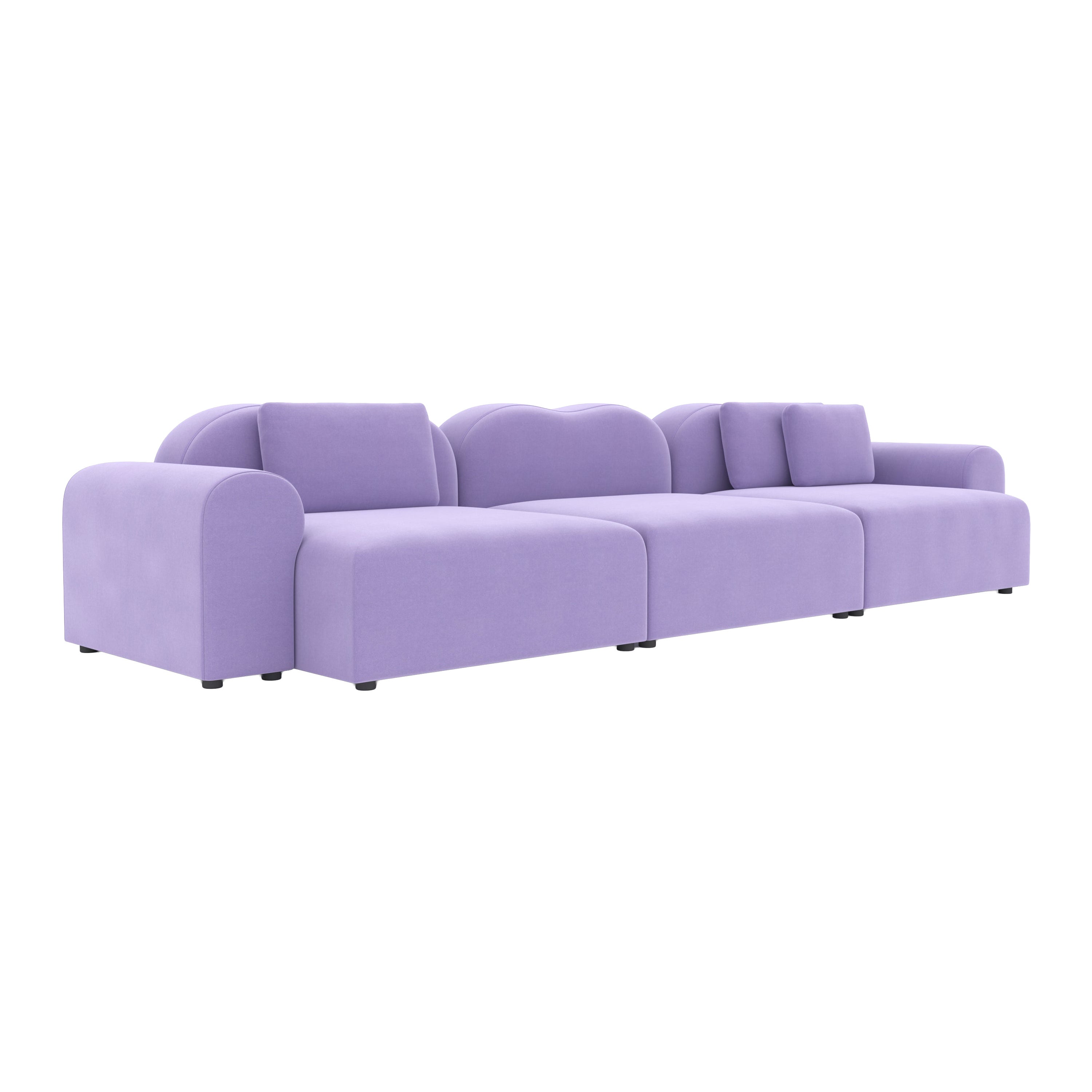 Divano modulare Form A di Formiing, Harald Lavender, Viola, Setup 13