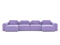 Form Modular Sofa by Formiing, Harald Lavender Purple, Setup 18, Customizable