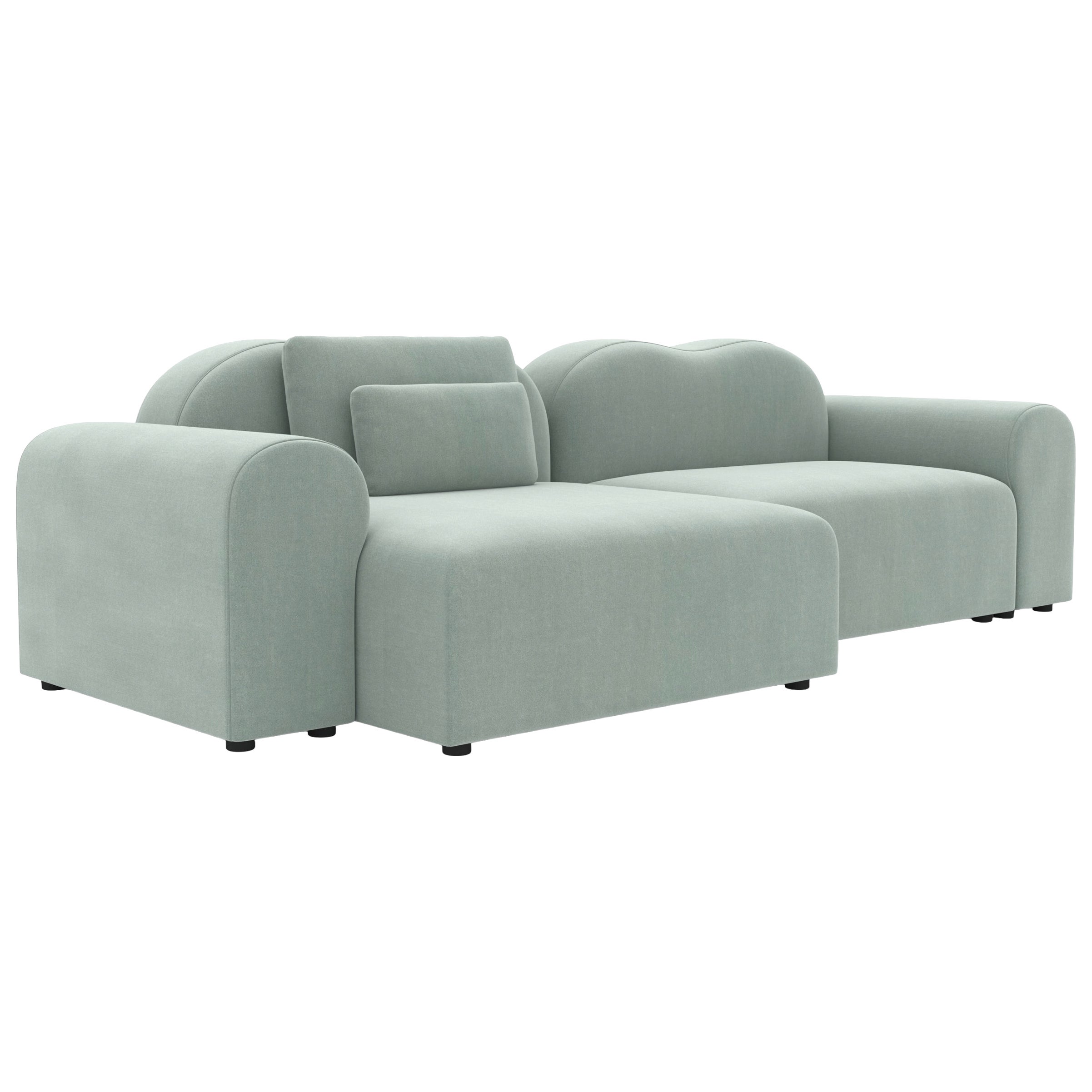 Form Modular Sofa by Formiing, Harald Mint Green, Customizable, Setup16 For Sale