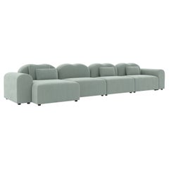 Form Modular Sofa by Formiing, Harald Mint Green, Setup 17, Customizable