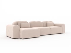 Form Modular Sofa by Formiing, Harlad Blush, L-Shaped Design