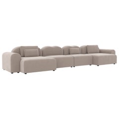 Form Modular Sofa by Formiing in Harald Taupe Fabric, Setup 20, Modern Design