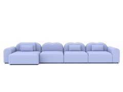 Modulares Sofa „Form“ von Formiing, Planum Blue, Konfiguration 19, individuell anpassbar