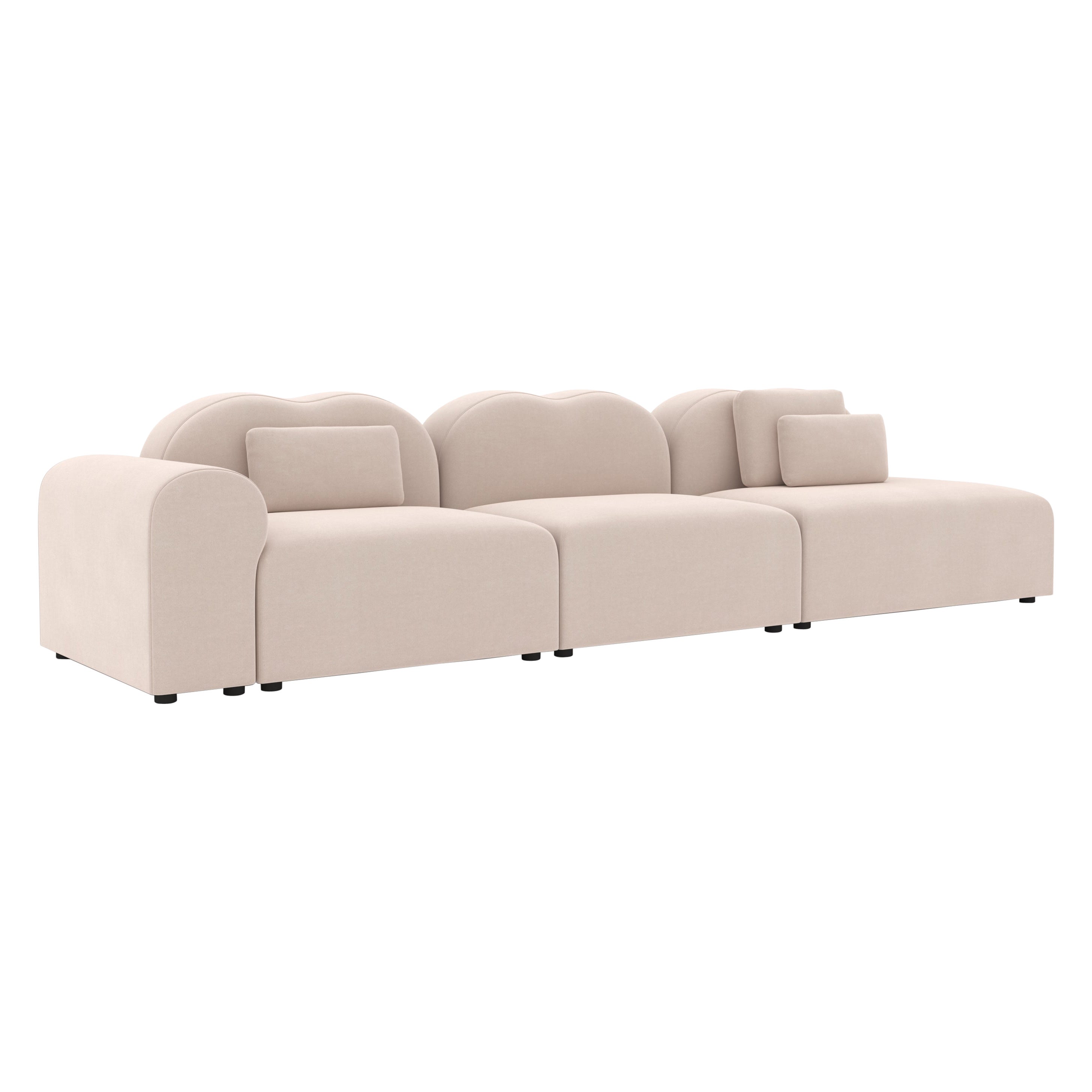 Form Modular Sofa, Setup 1, Harald Blush