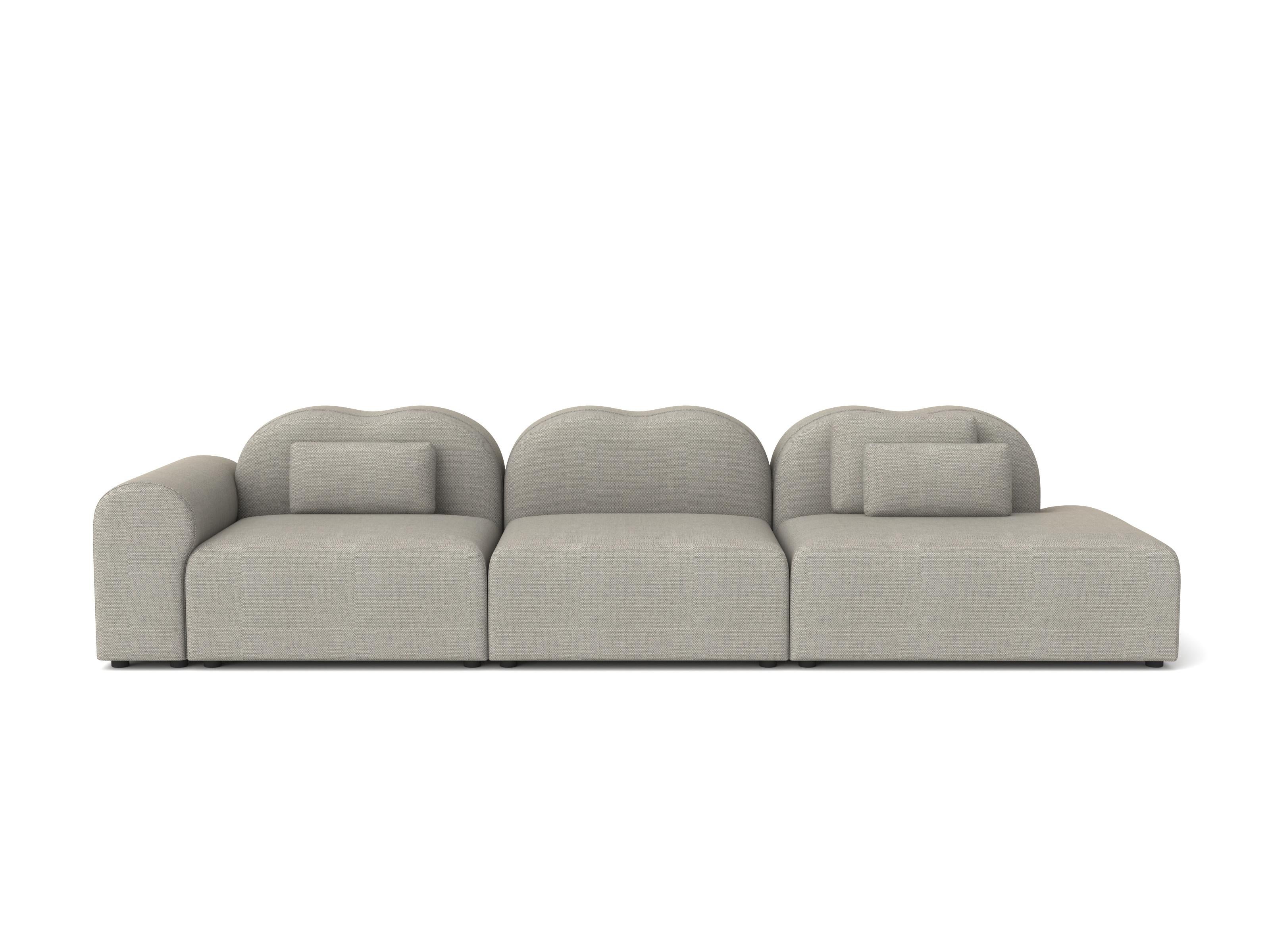 Sofá modular Form de Formiing, configuración 1 (1x centro-F1C, 1x extremo abierto-F1W, 1x reposabrazos-F1A) 
Tejido: Re-lana 128

Sofá modular: Monta diferentes módulos para tu propia composición. Disponible en una amplia gama de tejidos y colores.
