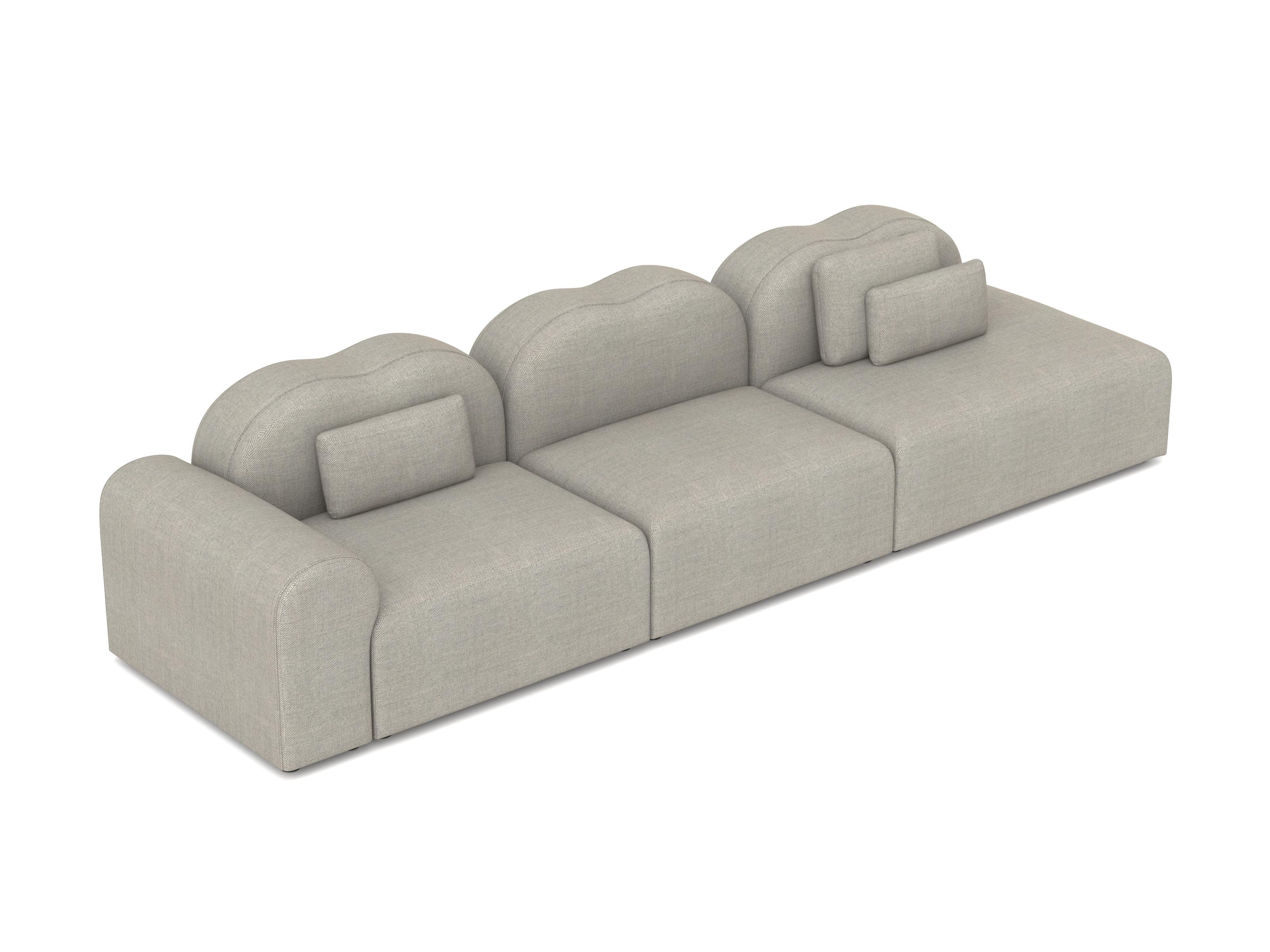 Sofá Modular Form, Setup 1, Gris Rewool Moderno en venta