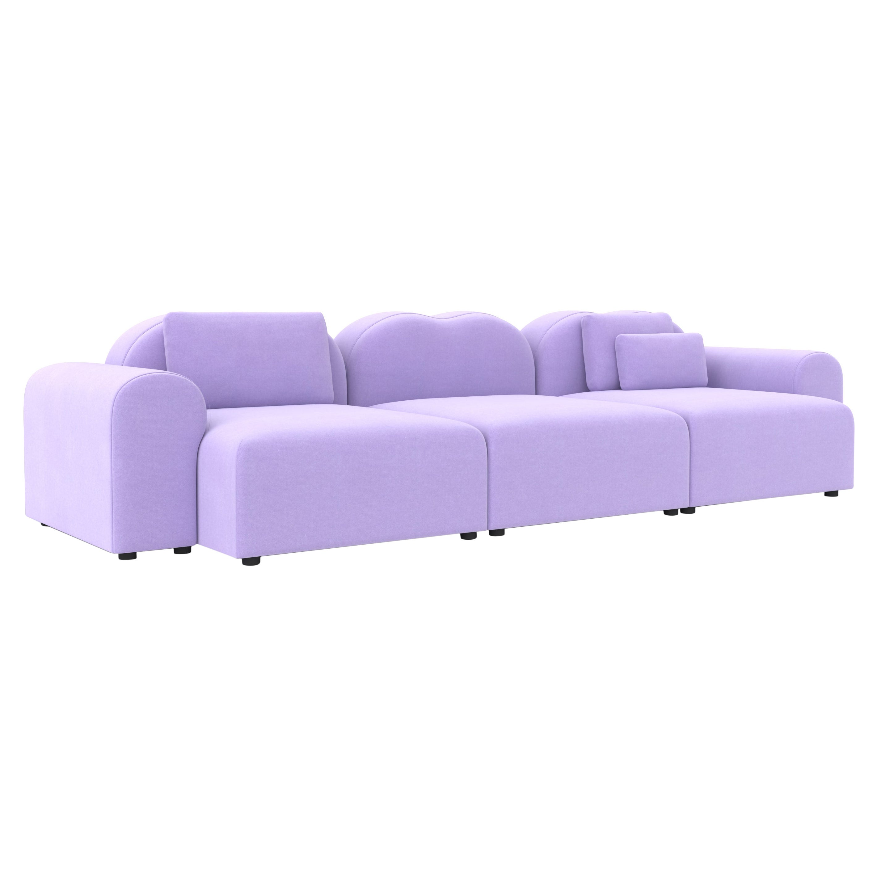Divano modulare Form A, Setup 10, Harald Lavender