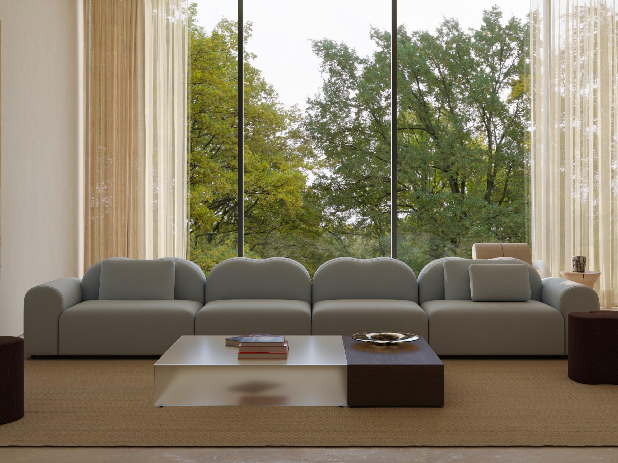 Form Modular Sofa, Setup 11, Hallingdal Grau im Angebot 3